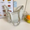 Bolsa de tecido da moda para estudantes, bolsa transversal de nylon para a aula, bolsa de ombro de grande capacidade, bolsa de bolinho estilo japonês para passeios