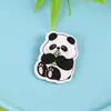 Broche de panda fofo estilo cartoon chinês, broche de acrílico, adesivo para capa de celular, acessórios DIY e ornamentos