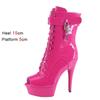 Botas de moda europeas y americanas de talla grande con tacón súper alto