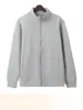 Jaqueta Cardigan de Tricô Grossa com Gola Alta para Primavera e Outono, Moletom Masculino Quente de Algodão com Zíper, Top Casual Versátil