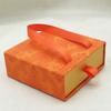 Caja de regalo de lujo con cinta opcional de tres colores, forro de esponja portátil, caja de regalo tipo cajón para aretes, collares, caja de joyería, caja de almacenamiento