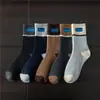 Meias Masculinas de Terry Quentes Espessas Meias Longas de Inverno Meias Quentes de Outono e Inverno para Estudantes Meias Espessas de Terry da Moda