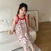 Vestidos de Verão para Meninas, Vestidos Infantis Estilosos e da Moda, Vestidos de Verão para Meninas Pequenas, Vestidos de Alça, Vestidos de Princesa Celebridade da Internet, Vestidos de Praia