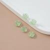 Rosa transparente colorida con agujero, accesorios de flores hechos a mano para bricolaje, perlas de imitación ABS, accesorios de joyería con cuentas