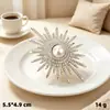Broche de perlas para mujer, ramillete de traje, alfiler de girasol, hebilla de toalla de seda con diamantes, hebilla antideslizante, alfiler fijo para ropa