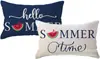 Transfronterizo Nuevo Primavera y Verano Girasol Coche Helado Flor Lino Estampado Cojín de Cintura Dormitorio Coche Decorativo Sofá