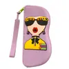 Bolsa de Almacenamiento para Gafas de Sol Populares Transfronteriza Portátil Billetera para Monedas Estuche para Gafas DIY Bolsa de Almacenamiento para Gafas de Sol de Diosa Gafas Funda de Silicona
