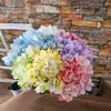 Fabricante de Flores Artificiales de Hortensia Decoración del Hogar Ramo de Boda Pared de Rosas Flores Falsas Artesanías Estilo Ins Transfronterizo