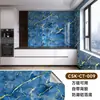 Rollo de Pegatinas de Pared Imitación Azulejo Estampado en Caliente Cubierta Decoración de Paredes Feas Panel de Plástico de Aluminio Impermeable a Prueba de Humedad Pegatina de Renovación de Paredes de Lujo Ligero