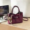 Bolso para el trabajo, bolso de hombro simple vintage, bolso de mano de nicho, bolso de mujer, bolso tote de gamuza de gran capacidad para invierno para mujer