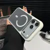 Adecuado para Apple 18 Pro Max, funda de teléfono magnética con textura de fibra de carbono, funda protectora anti-caídas de iPhone 17 con bloques de color