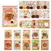 Pegatinas de Anatomía de Alimentos Estilo Vintage Pegatina Decorativa para Planificador de Postres Estilo Ins Japonés Tutorial