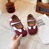 Zapatos Mary Jane de Princesa para Niña 2026 Otoño Estilo Coreano Zapatos Individuales de Corte Bajo con Punta Dividida Sintética Suela Suave Zapatos Pequeños de Cuero Niña
