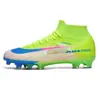 Zapatos de Fútbol Transfronterizos con 17 Tacos para Hombres y Mujeres, de Caña Alta con Tacos Largos para Adolescentes, Estudiantes, Niños y Adultos, Adecuados para Césped Artificial, con Tacos Pequeños para Entrenamiento