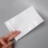 100 piezas precio diy joyería aretes pulseras bolsa de embalaje bolsa translúcida autosellable con agujero para colgar bolsa con cremallera bolsa con cierre zip