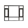 Ventanas de aluminio hechas a medida serie 120 para propiedades residenciales, ventanas insonorizadas para sellar balcones, ventanales de aleación de aluminio para ventilación e iluminación de dormitorios