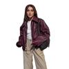 Chaqueta de Cuero Estilo Motero en Stock 2025 Otoño/Invierno Europeo y Americano Nuevo Abrigo Holgado Moda Transfronteriza Ropa de Cuero Nueva Moda para Mujer