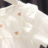 Top Súper Suave Transpirable para Bebé Niña Verano Infantil Nuevo Estilo Camisa de Muñeca Fresca para Niña Popular en Internet Estilo Extranjero