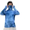 Estilo Mascarado Pendurado na Orelha Primavera e Verão Roupas Esportivas ao Ar Livre com Capuz Secagem Rápida Respirável Roupas de Pesca Roupas para Pele Mangas Longas