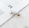 Broche Hebilla Antiexposición Cintura Ceñida Coreana Pin para Mujer Corsage Recto Hebilla para Cárdigan Hebilla de Pin Doble Cabeza Perla Múltiples Estilos