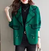 Chaqueta Corta de Punto Moda y Estilo para Mujer 2025 Otoño e Invierno Nuevo Estilo Traje de Aroma Pequeño Cuello de Rebeca Top Delgado Tendencia