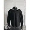 Sudadera de Punto Retro Coreana Nueva de Primavera y Otoño con Cuello de Solapa Camisa a Rayas Chaqueta Falsa de Dos Piezas Nuevo Estilo Tía
