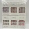 Pegatinas de uñas de pedrería de longitud media transfronterizas, piezas de uñas postizas, gel de gelatina, uñas de uso, accesorios de diamante desmontables, venta al por mayor