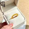 Anillo de Ágata Calcedonia Natural Color Pavo Real, Anillo de Calcedonia Roja y Verde de Jade Multicolor para Mujer, Regalo para Mejor Amiga
