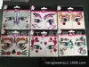 Precio de Fábrica Pegatinas Faciales de Cebolla Verde Diamante Acrílico Pegatinas Faciales Impermeables Pegatinas Faciales de Belleza para Vestido de Fiesta