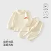 Roupas e calças infantis classe A base de algodão outono Algodão Split Bebê Masculino e Feminino Bebê Pulôver Roupa Interior Split terno