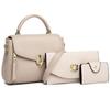 Bolsas Femininas Transfronteiriças 2026 Primavera Novo Conjunto de Várias Peças para Mulheres de Meia-Idade, Bolsa de Ombro Transversal Elegante de Cor Sólida com Aba