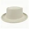 Sombrero Panama de Fieltro de Color Sólido de Invierno Transfronterizo, Sombrero Retro Británico, Sombrero Casual Unisex para Caballero