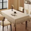 Nuevo Mantel de Mesa de Lujo Retro de Gama Alta, Impermeable, Resistente al Aceite, Lavable, Resistente al Calor, Cubierta para Mesa de Café Modelo Nuevo 2025