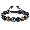 Pulsera de Ojo de Tigre Ojo de Gato Doble Fila Pulsera de Obsidiana con Venas Rojas Turquesa Pulsera de Fantasma Verde Pulsera de Piedra Natural