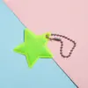 Colgante de Advertencia de Seguridad para Mochila Escolar Llavero Creativo de Pvc con Forma de Estrella Señal de Advertencia Nocturna Reflector para Ciclismo