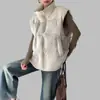 Chaleco acolchado de algodón con cuello alto talla grande Fat mm para mujer, nuevo de otoño e invierno, suelto, corto, versátil, chaleco abrigo con doble cremallera