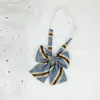 Flor Pluma Raíz Mango Largo Joker Escuela para Hjk Japonés Color Sólido Corbata de Moño Femenina Licencia Graduación Ropa Académica Rayado Estilo Campus