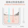 Nuevo leche en polvo japonesa ajustador de leche linda varilla para remover alargada mango de dibujos animados color sensible a la temperatura del bebé que cambia de color remover leche en polvo