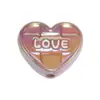 Cuentas de Oso Acrílicas de Colores con Goteo de Aceite Doble Cara Cuentas de Corazón Cadena para Teléfono Móvil con Cuentas Accesorios DIY para Tocados
