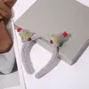 Diadema de lana de cordero navideña para niña, diadema linda con astas de alce, decoraciones para presionar el cabello, tocado, accesorios para el cabello para mujeres