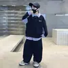 Roupa Infantil Meninos Roupa de Outono Conjunto Moletom 2026 Novo Estilo Crianças Médias e Grandes Estilo Primavera e Outono Bonito Conjunto de Duas Peças Esportivo de Primavera