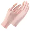 Luvas de Proteção Solar Estilo Coreano Mangas Proteção de Braço Feminina Anti-UV Respirável Dois Dedos Dirigindo Ciclismo Seda Gelada Antiderrapante