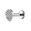 Jiangtai F136 Titanio Transfronterizo Más Vendido Tachuelas Labiales Martilladas y Aretes de Titanio G23 Aleación de Titanio Joyería para Piercing en el Cuerpo Tachuelas para Cartílago de la Oreja