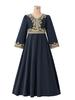 TEMU vestido infantil transfronterizo bordado bata vestido infantil cinta gasa manga larga vestido venta al por mayor comercio exterior