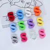 Miçangas com Letras com Furo de 6mm, Acessórios para Bolsas, Acessórios para Chaveiro DIY, Corrente de Celular Acrílica, Miçangas Soltas Dopamina