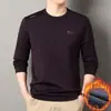 Transmissão Ao Vivo Popular Moletom Masculino de Veludo Inverno Novo Alta Qualidade Fashionável Amigo da Pele e Confortável Camiseta Masculina de Manga Longa para Homens