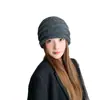 Chapéu de Lã Fino com Proteção para Orelhas e Cordão Estilo Baggy Coreano Tamanho Grande para Circunferência da Cabeça Cobertura de Cabeça Versátil Chapéu de Tricô Quente para Clima Frio Mulheres