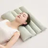Almofada de trigo sarraceno proteção para o pescoço altura ajustável para dormir adulto tração para lordose almofada cilíndrica núcleo da almofada