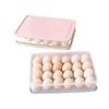 Almacenamiento de Huevos para Refrigerador 24 Rejillas Rejillas para Huevos Bandeja para Huevos Venta al por Mayor Cocina a Prueba de Polvo Caja de Almacenamiento de Alimentos con Tapa Partición Sellada