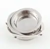 Filtro de acero inoxidable 304 colador de té colador de té mediano colador de taza justa colador de té tipo tarjeta